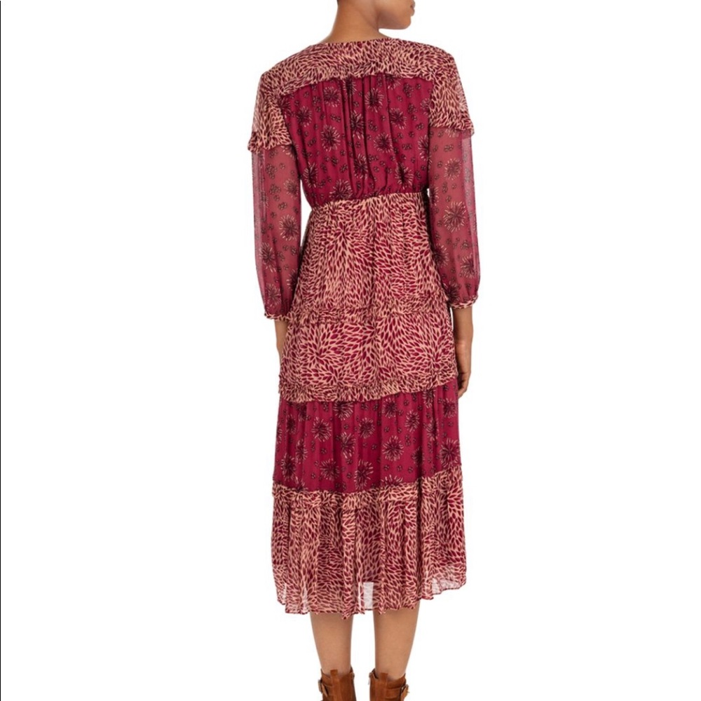 BA&SH Gypsie Mixed Print Midi Dress NWOT - Picture 7 of 7